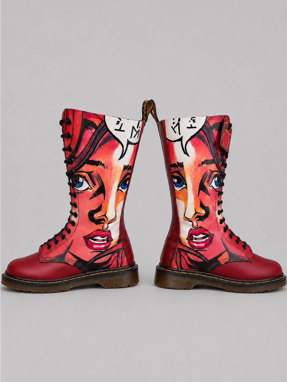 Dr. Martens 1914 Manga Roy Lichtenstein Made In England Women’s size 9 NEW! RARE - Picture 5 of 12